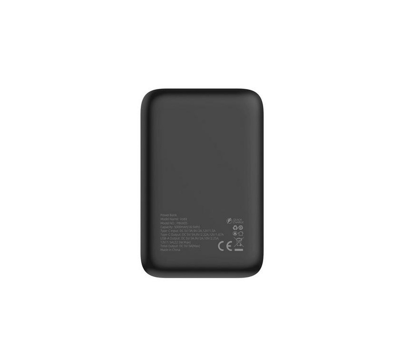 Telux VoltX Power Bank 5000mAh PD20W Black