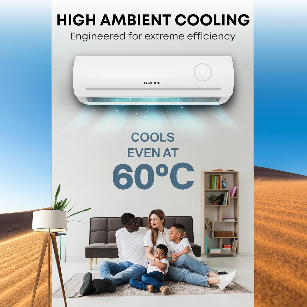 Krome 1.5 Ton Split Air Conditioner with Advanced