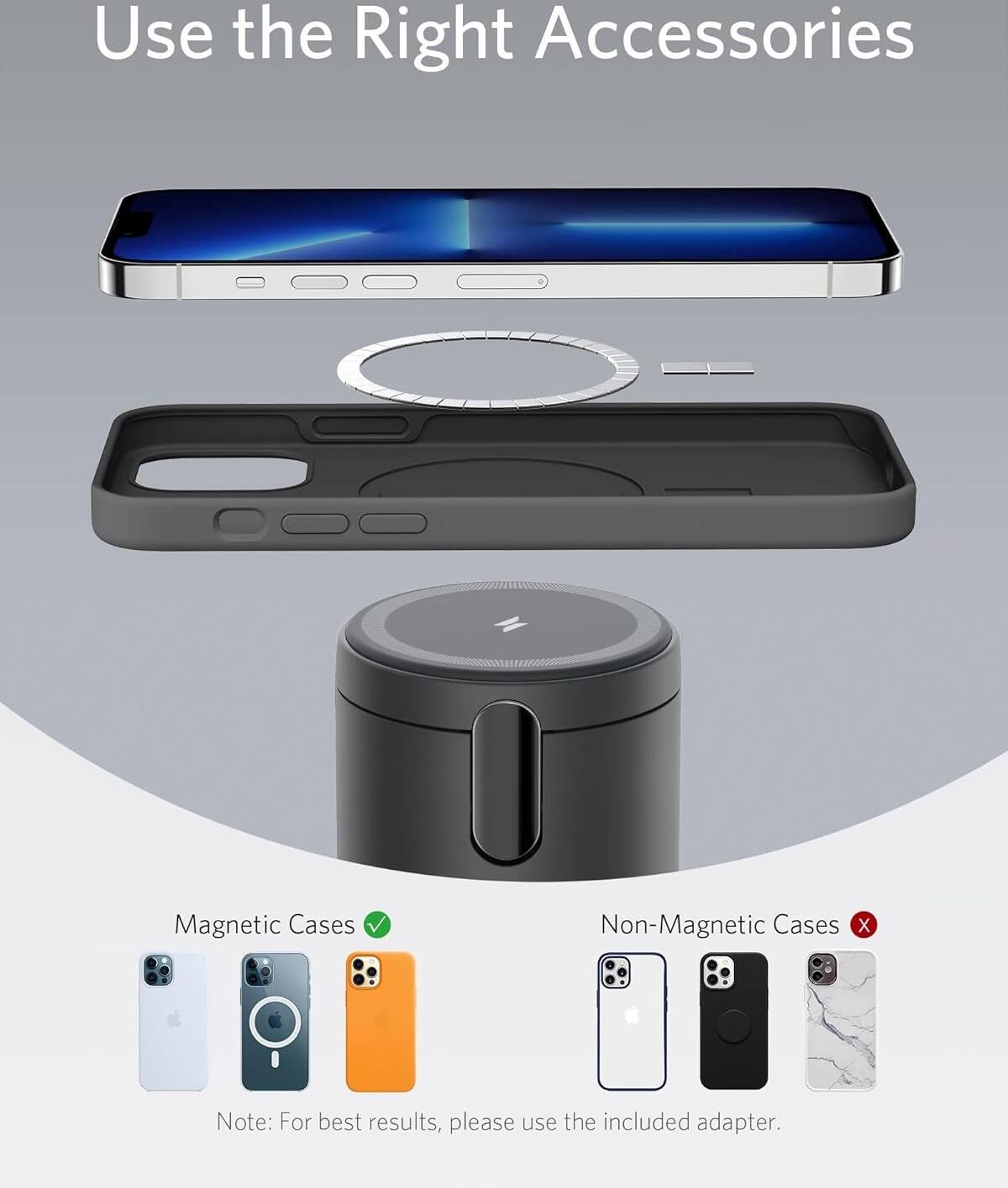 Anker 623 Magnetic Wireless Charger-MagGo B25682 (Black)