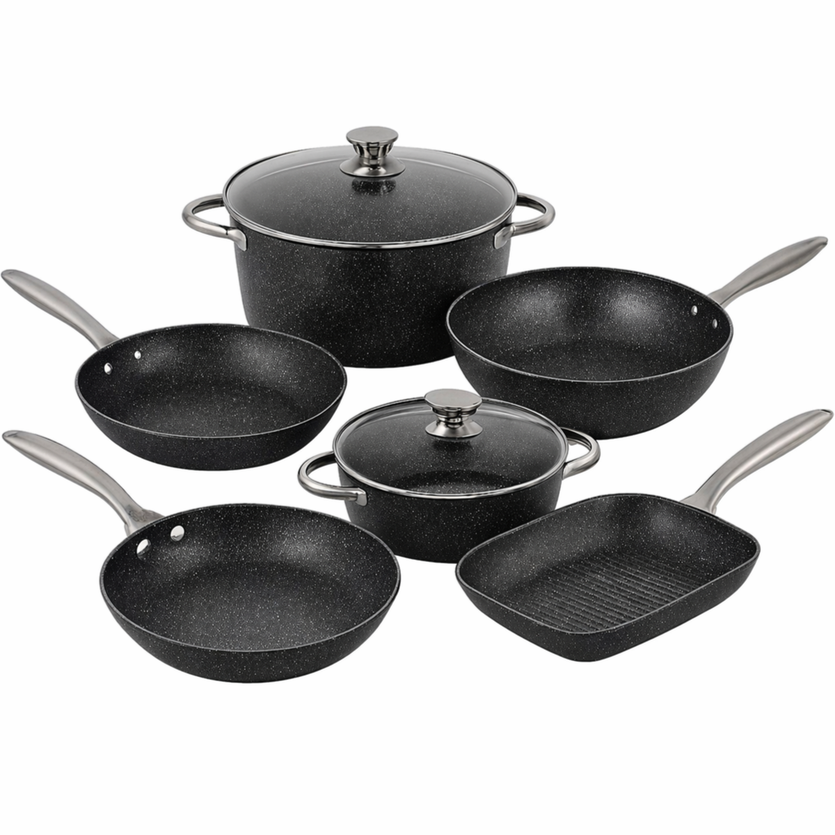 STOVEWELL FORGED COOK WARE 8 PCS