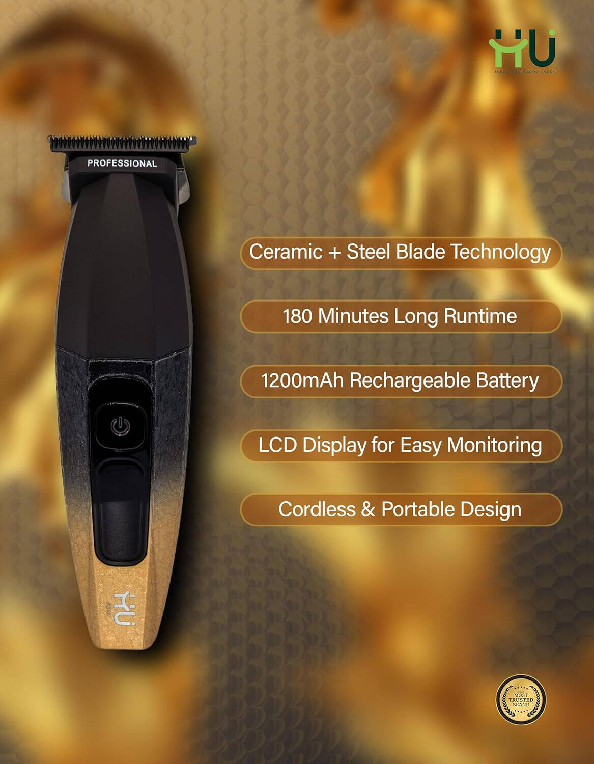 HU HAIR TRIMMER  180 MIN USING TIME HSM-1012
