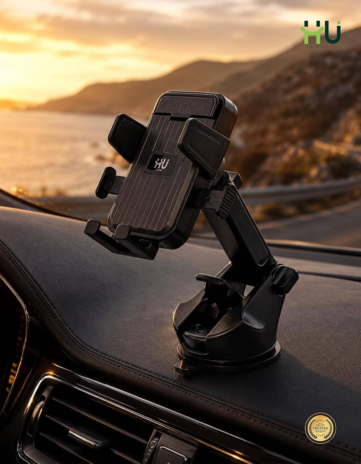 HU CAR HOLDER SUCTION CUP HAC-1033