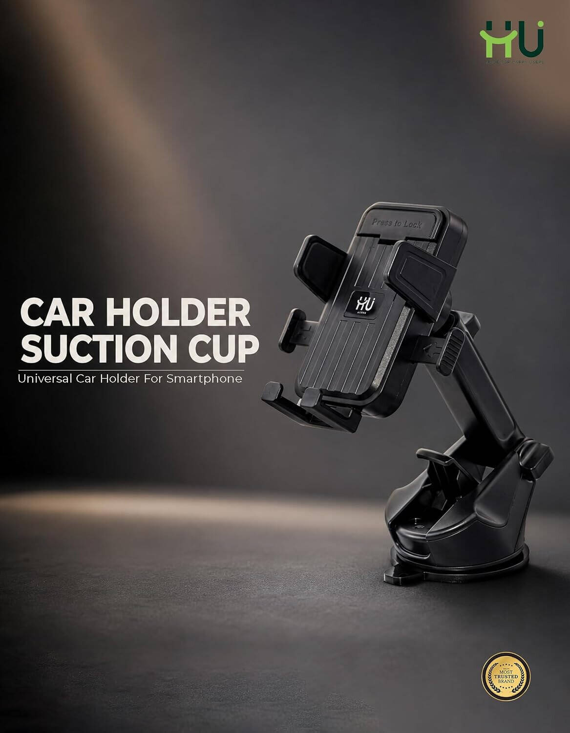 HU CAR HOLDER SUCTION CUP HAC-1033
