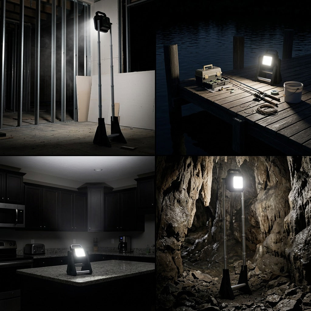 HU MULTIFUNCTIONAL WORK LIGHT  ADJUSTABLE HTO-1008