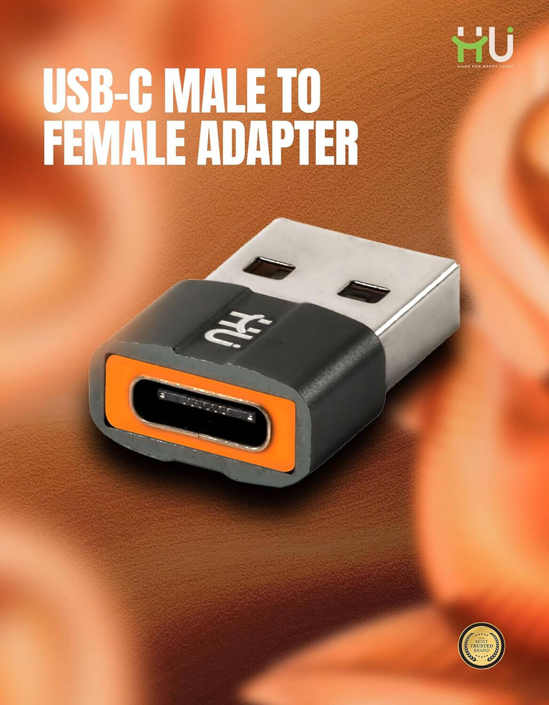 HU USB-C MALE TO USB FEMALE ADAPTER HAC-1012