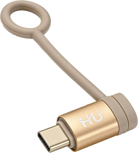 HU USB-C MALE TO LIGHTNING PD FAST CHARGING ADAPTER HAC-1013  (GOLD)