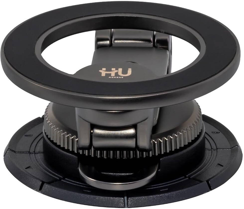 HU  Strong Magnetic Car Phone Holder,Rotation Mount with Powerful Magnetic Grip, Black HAC-1016