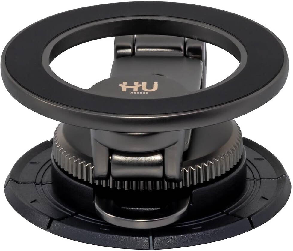 HU  Strong Magnetic Car Phone Holder,Rotation Mount with Powerful Magnetic Grip, Black HAC-1016