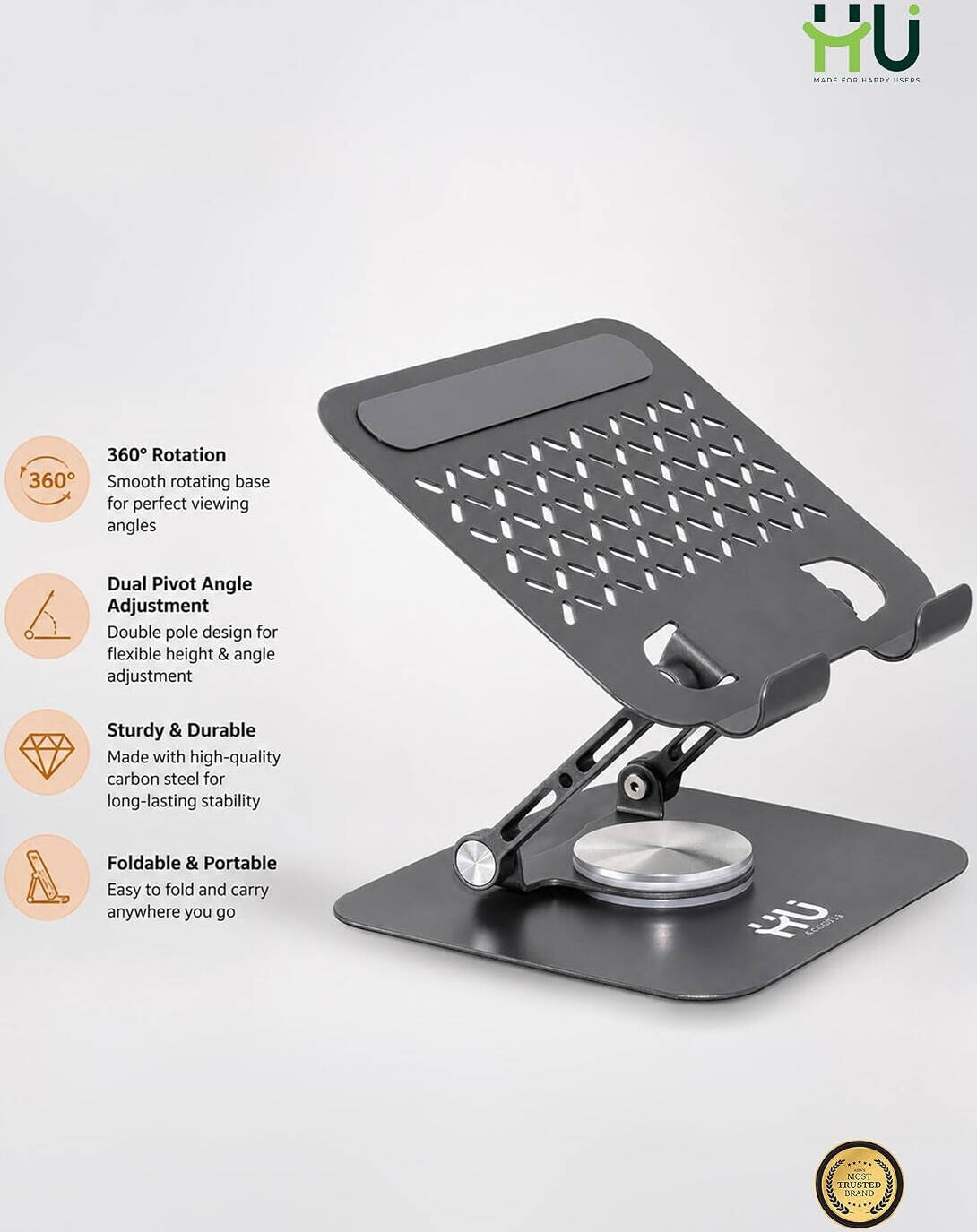 HU ROTATING FLAT BRACKET HAC-1018