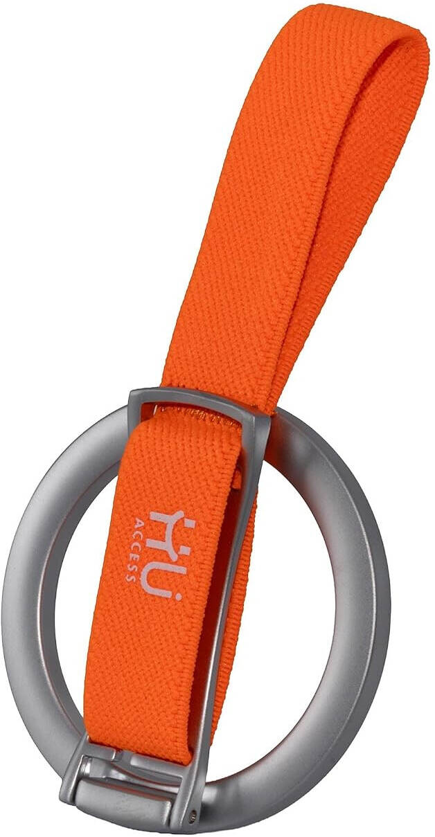 HU Foldable Universal Magnetic Phone Holder, Super Strong Magnet Mobile Stand Compact Portable Magnetic Bracket HAC-1021  (Orange)