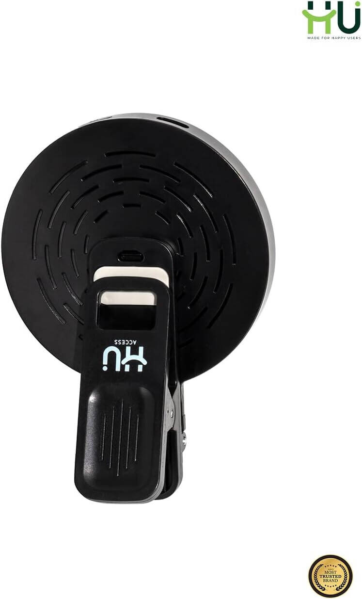 HU Portable LED Fill Light 180° Adjustable Rotation, Ultra-Light 51g Vlogging Light for Selfies Photography & Video Recording, BlackHAC-1031