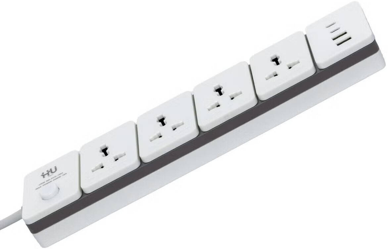 HU POWER SOCKET  4 SOCKET+USB, 3MTR HVO-1003