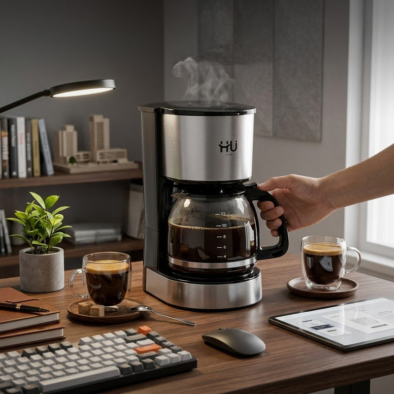 HU COFEE MAKER 800W 1.5L HKI-1003