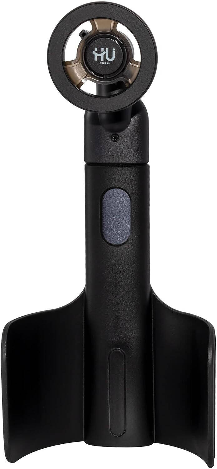 HU Magnetic Car Cup Holder Phone Mount with 360° Rotation & Adjustable Telescopic Arm Universal Smartphone Holder Devices Stand, Black HAC-1036