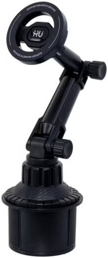 HU MagSafe Magnetic Car Phone Holder, with Strong Adhesive Base, One-Hand Adjustable Base and 4-Way Black | HAC-1037