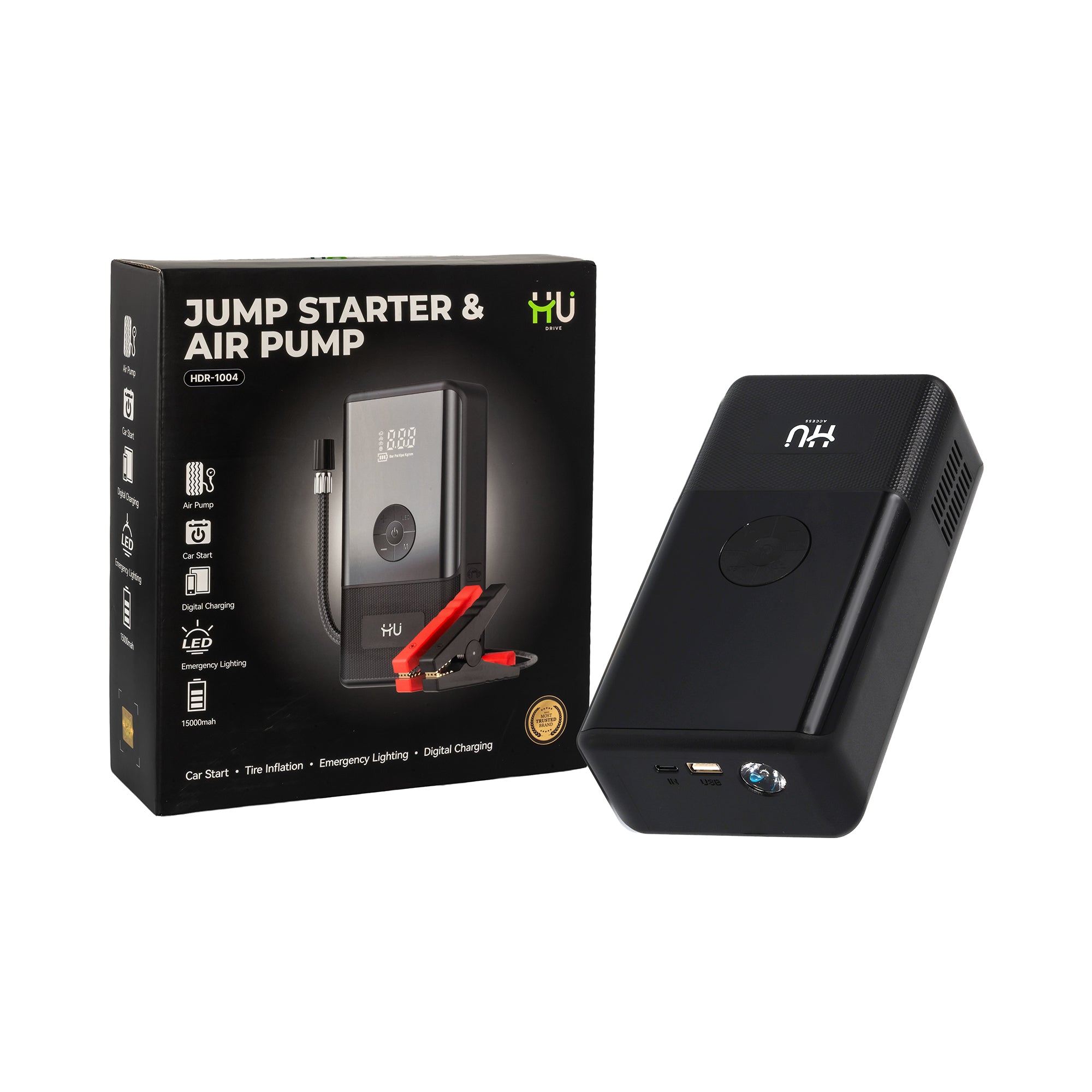 HU JUMP STARTER AND AIR PUMP HDR-1004