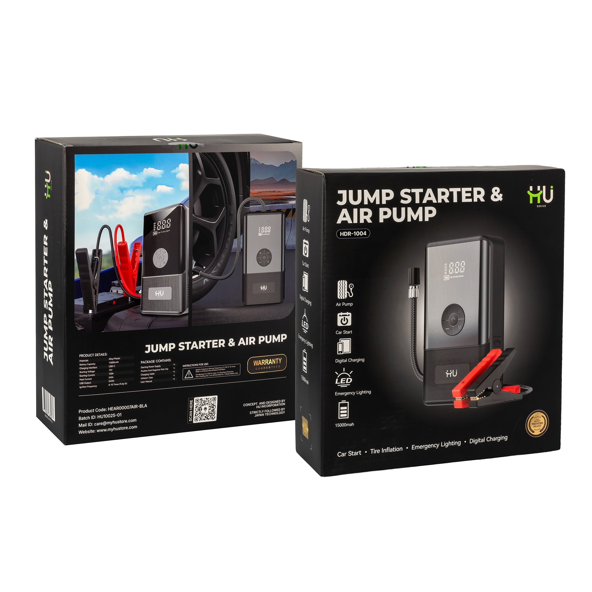HU JUMP STARTER AND AIR PUMP HDR-1004
