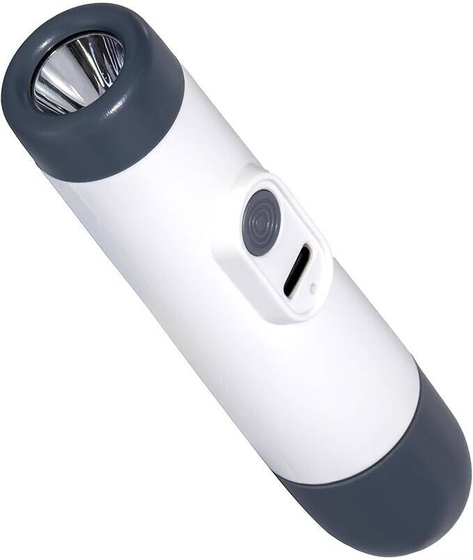 HU LED FLASHLIGHT WITH MASSAGER HSM-1043
