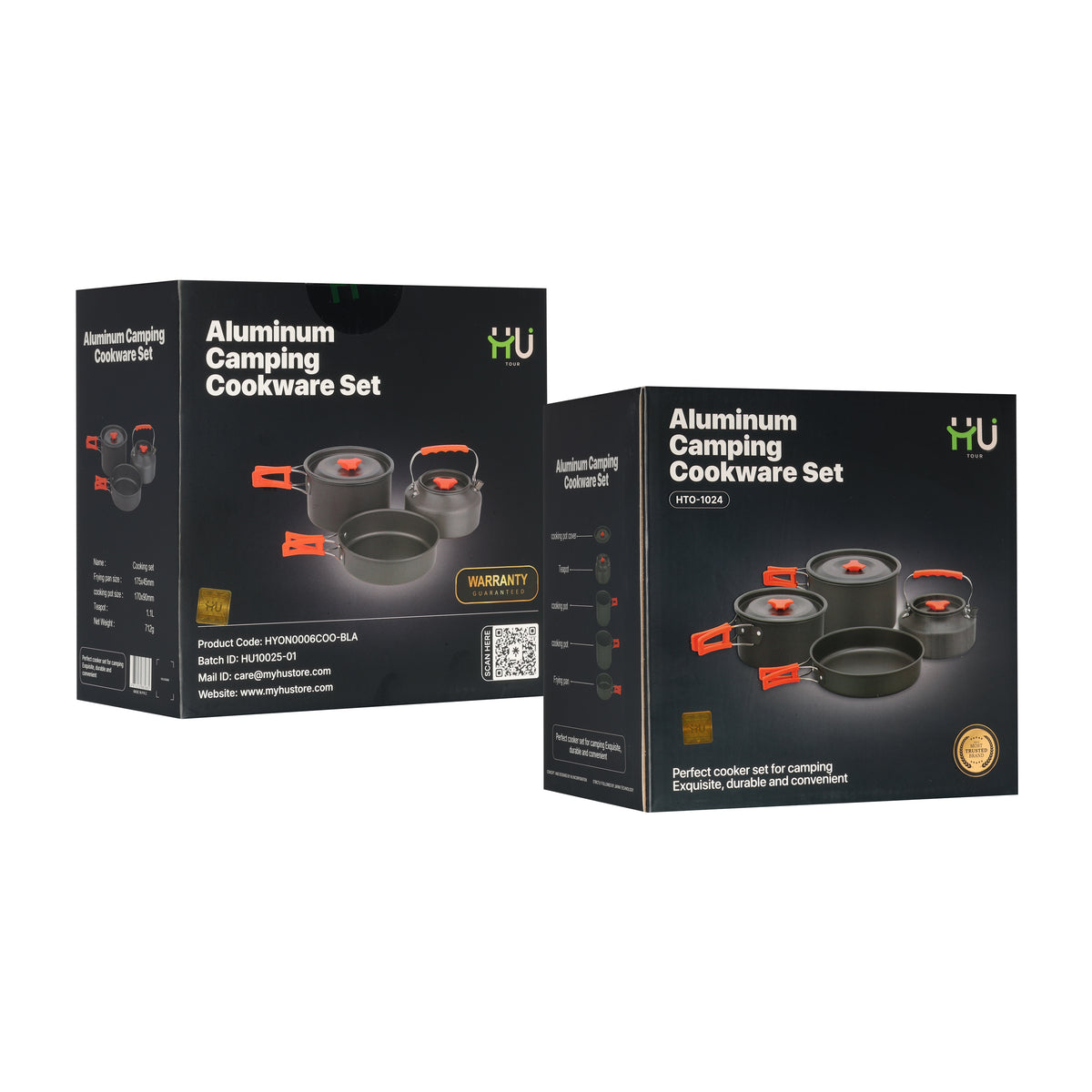 HU ALUMINUM CAMPING COOKWARE SET HTO-1024