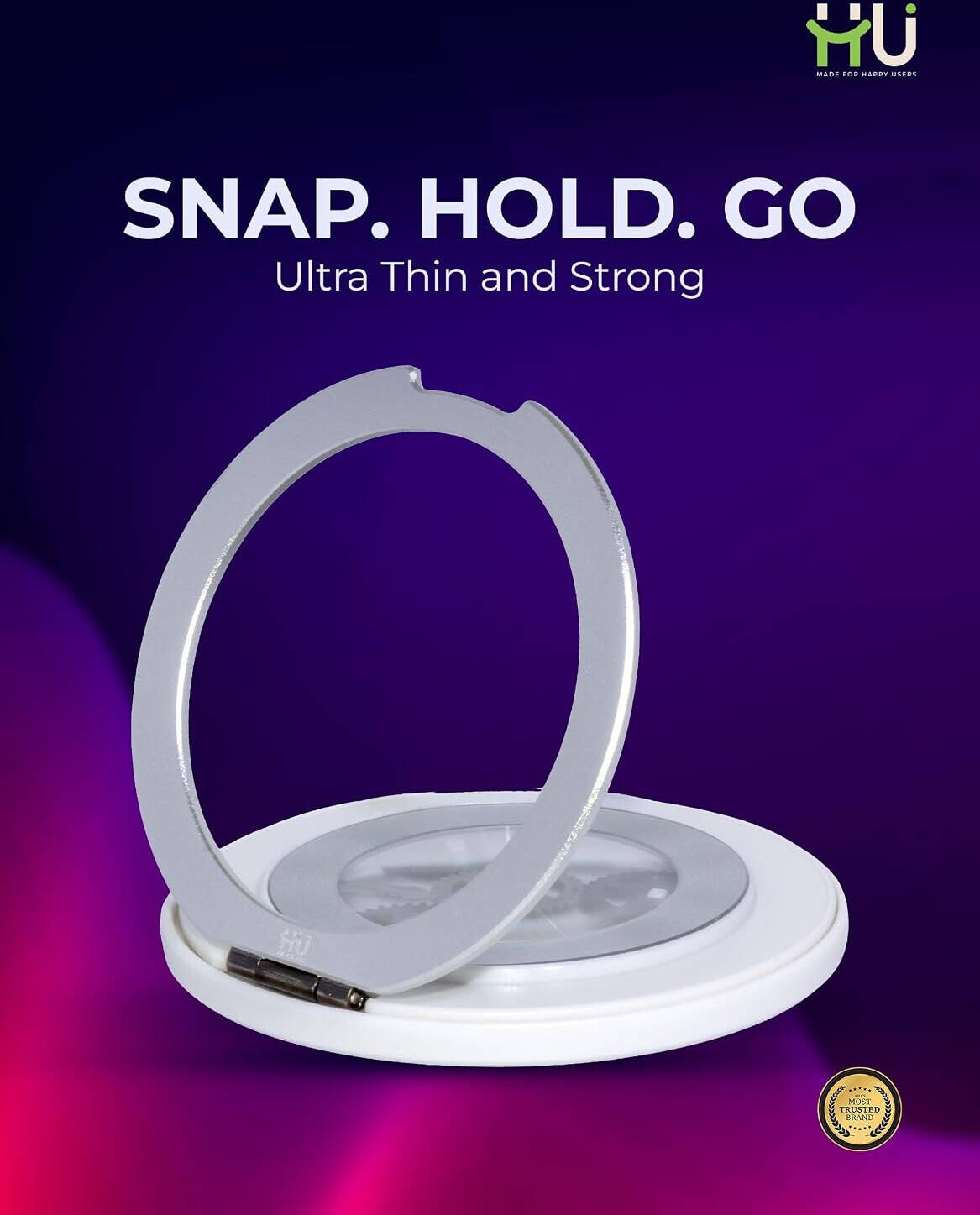 HU SNAP. HOLD .GO ULTRA THIN AND STRONG HAC-1052 (WHITE)