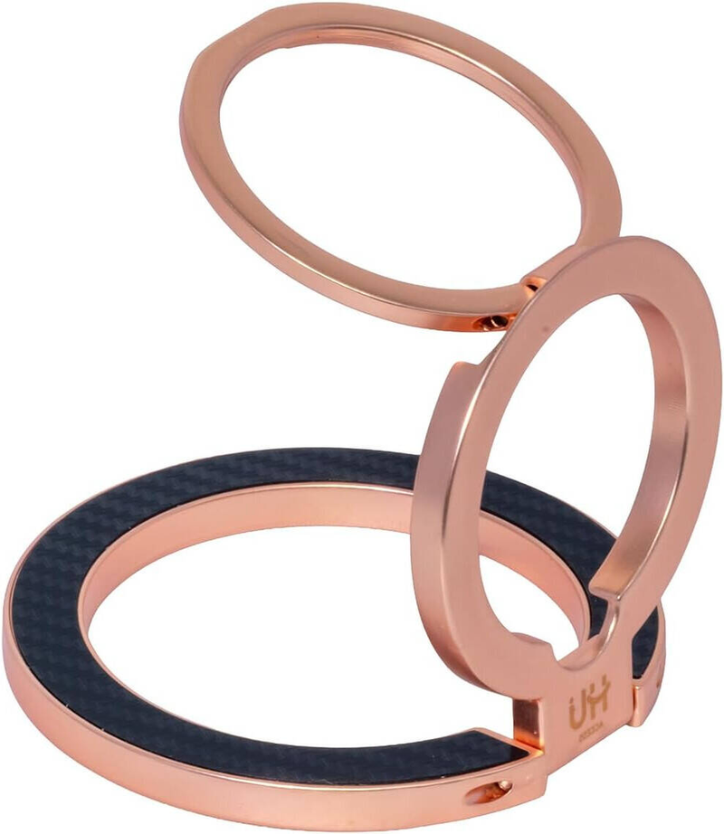HU Snap.Hold.Go Magnetic Phone Grip Stand, Ultra Thin MagSafe Compatible Phone Holder with Strong HAC-1054  (ROSE GOLD)