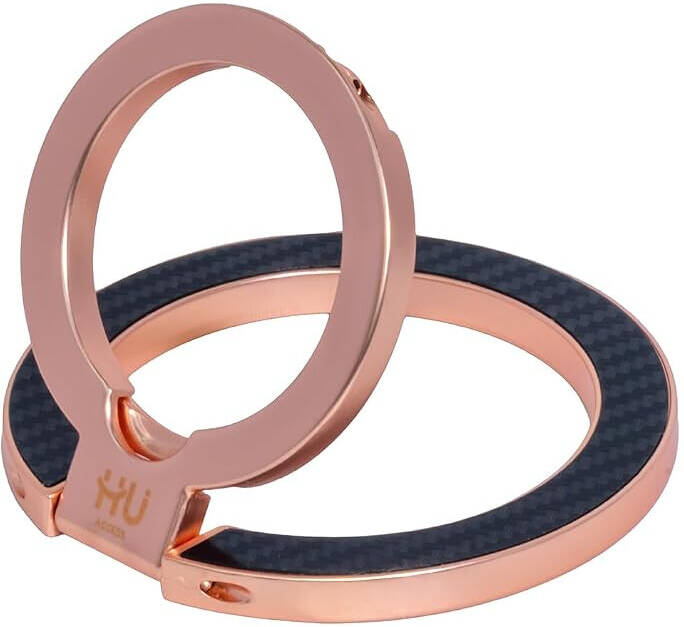 HU Snap.Hold.Go Magnetic Phone Grip Stand, Ultra Thin MagSafe Compatible Phone Holder with Strong HAC-1054  (ROSE GOLD)