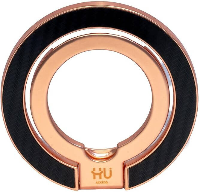 HU Snap.Hold.Go Magnetic Phone Grip Stand, Ultra Thin MagSafe Compatible Phone Holder with Strong HAC-1054  (ROSE GOLD)