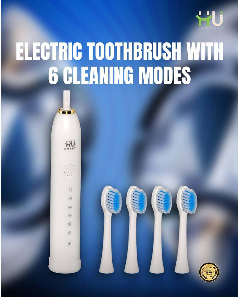 HU ELECTRIC TOOTHBRUSH  SIX GEAR MODE WHT HSM-1044