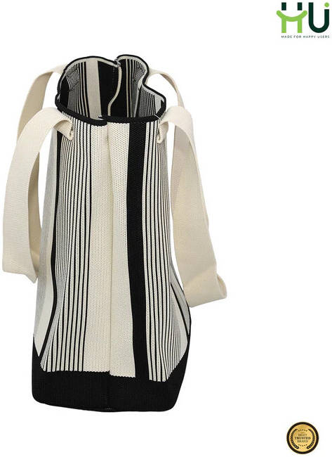 HU BAG HQ GRID BLK&WHT HST-1005