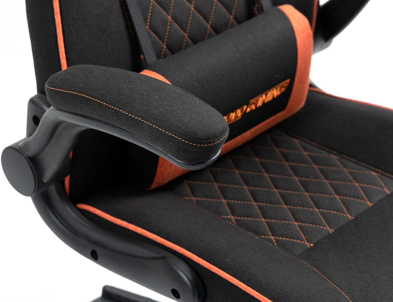 Porodo Gaming Chair with Fabric Covered Cushion and Class3 100Mm Gas Lift