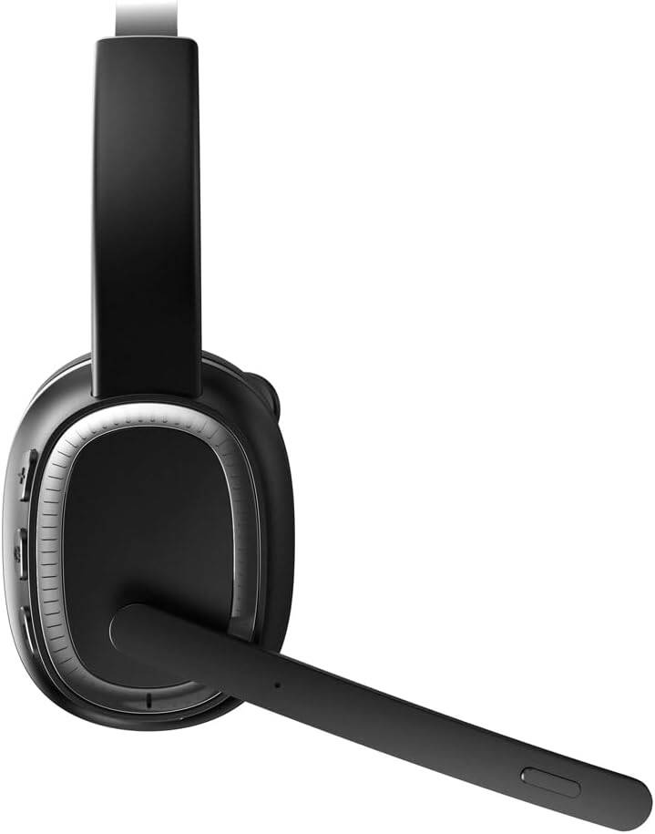 Porodo Mono Headphone with Microphone - Black