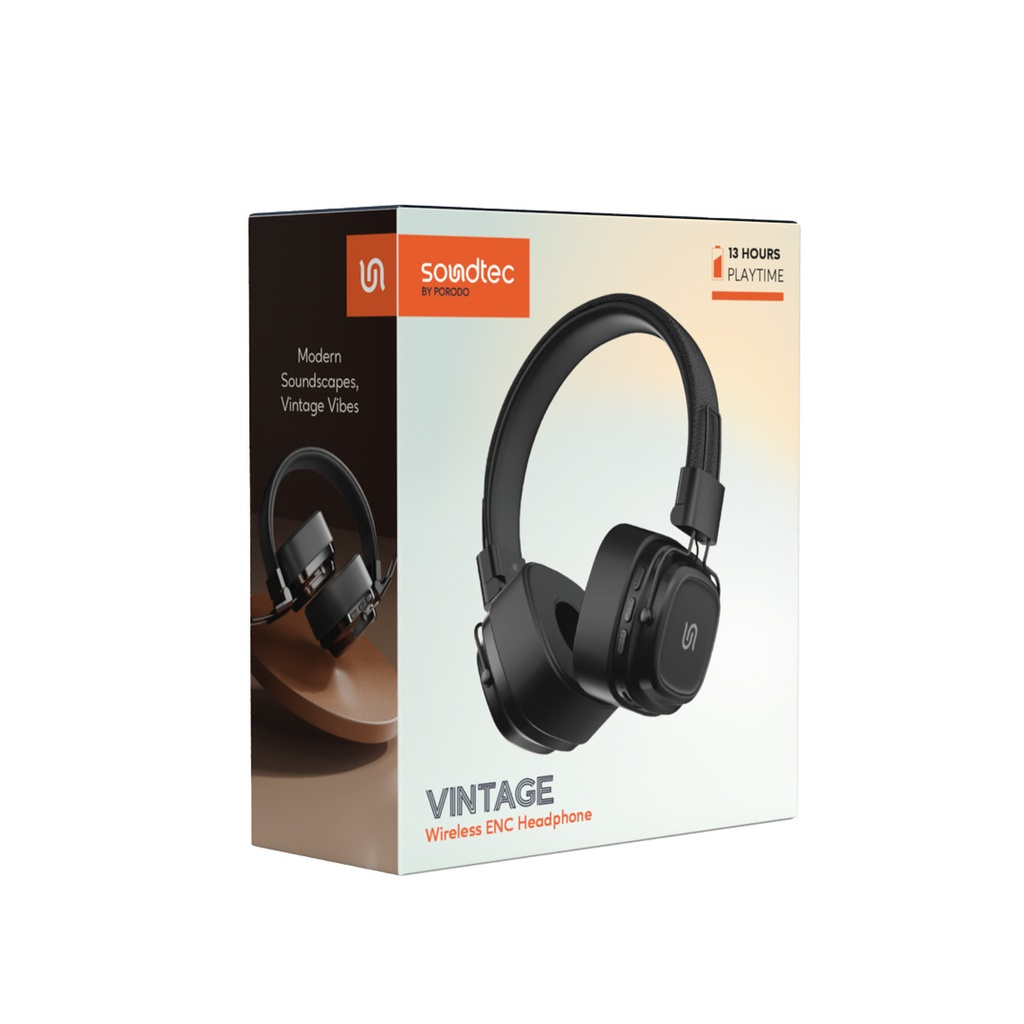 Porodo Soundtec Vintage Vintage Headphone