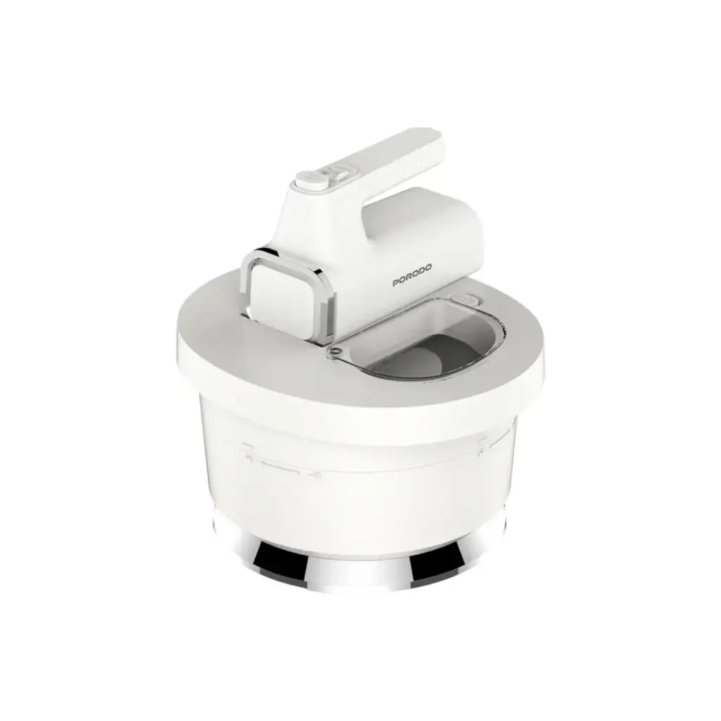 Porodo Lifestyle Spill-Proof Hand Mixer - White/Silver