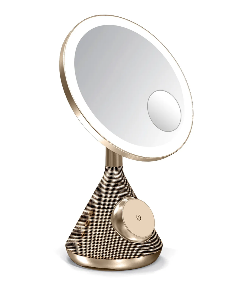 Porodo Lifestyle 15W Zoomed Mirror Magnetic Wireless Charger with Speaker & Adjusta