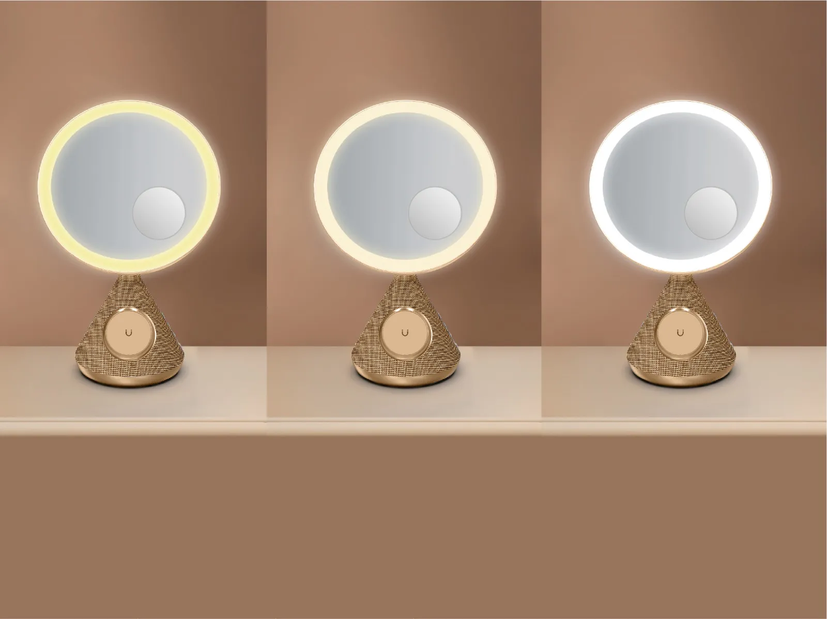 Porodo Lifestyle 15W Zoomed Mirror Magnetic Wireless Charger with Speaker & Adjusta