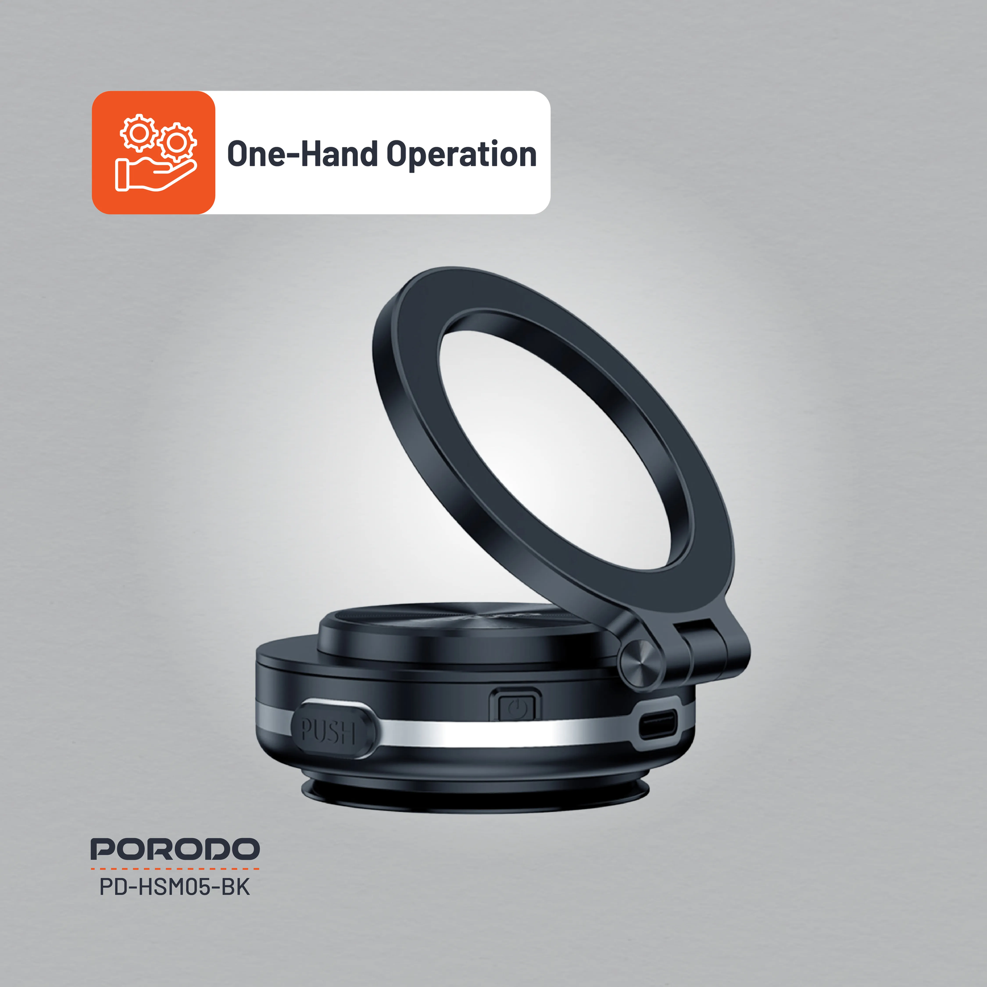 Porodo VacuSeal Portable MagSafe with Foldable & Rotatable Multi-Purpose Electric Vacuum Suctio