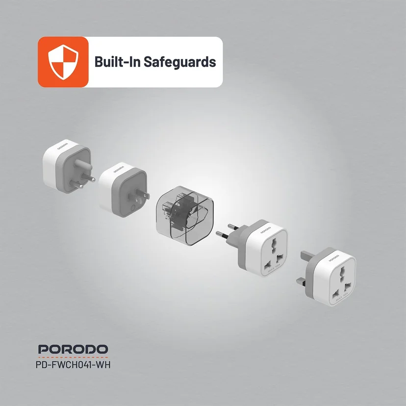 Porodo 4-in-1 Adaptor UK Plug