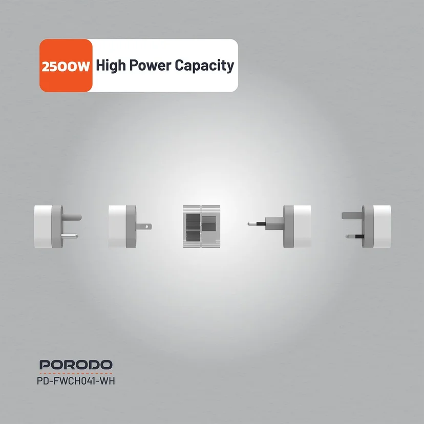 Porodo 4-in-1 Adaptor UK Plug