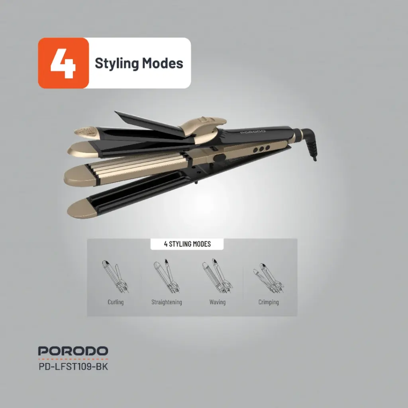 Porodo 4-in-1 Hair Curler