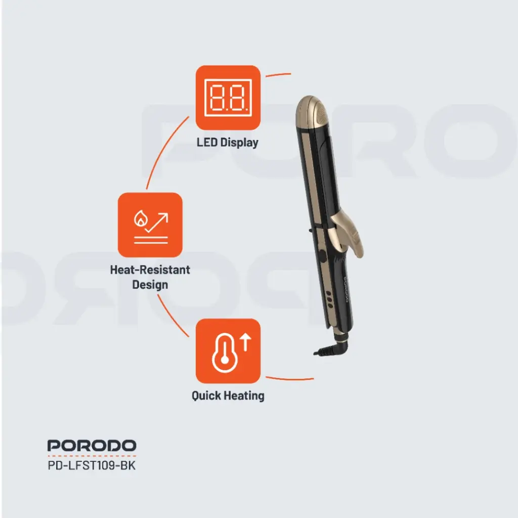 Porodo 4-in-1 Hair Curler