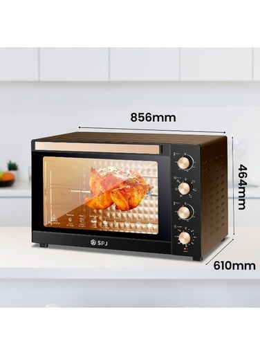 Spj 150l Electric Oven 2800w With 360° Rotisserie Inner Lamp 70–250°c Temperature Control Oven-Spj-Eow-Br150l04