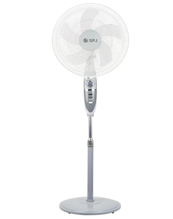 Spj 45w Stand Fan 16" Inch Pedestal Stand Fan 3 Speed With Oscillation & 5 Blade Spj-Sfx-Gr16015