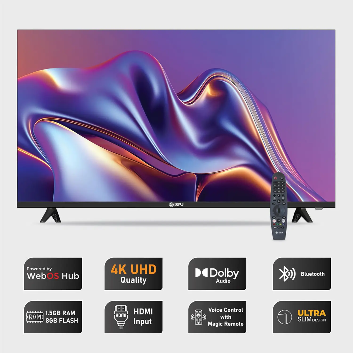 Spj 85 Inch 4k Ultra Hd Smart Webos Led Tv Dolby Atmos Magic Remote Apple Airplay 4ks85blx