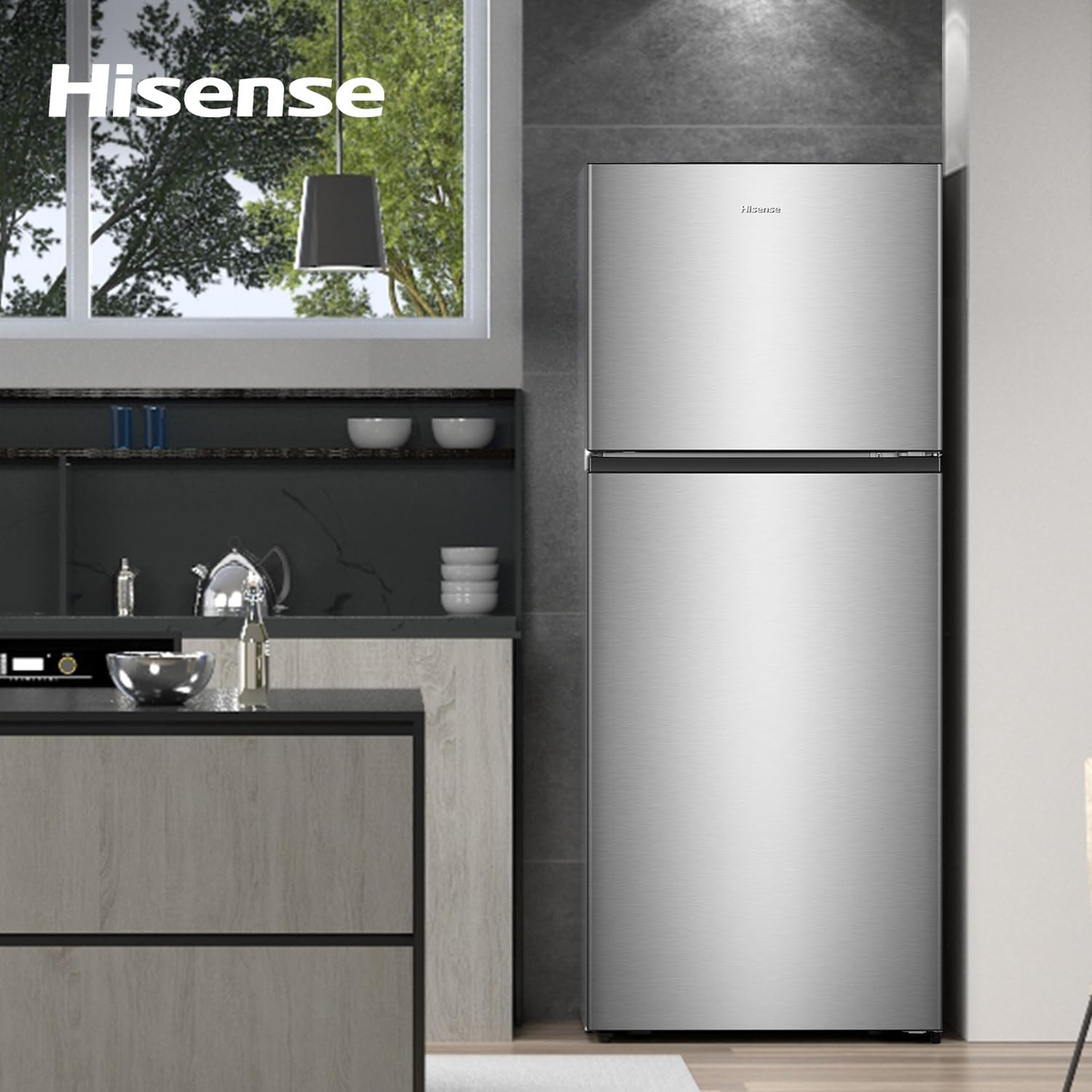 Hisense RT488N4ASU1 488 Litres Top Mount Refrigerator with Inverter Compressor Twist Ice Maker