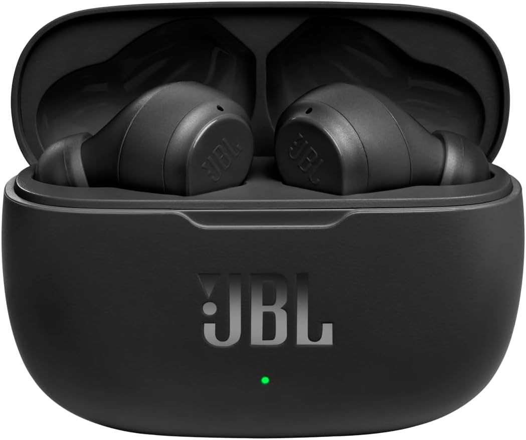 JBL Vibe 200 EARBUDS TWS True Wireless Black NEW