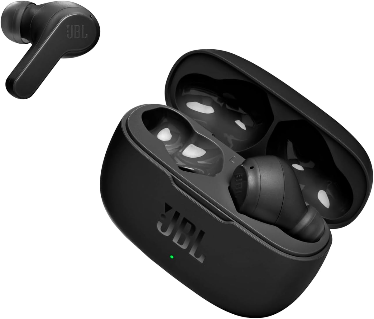 JBL Vibe 200 EARBUDS TWS True Wireless Black NEW