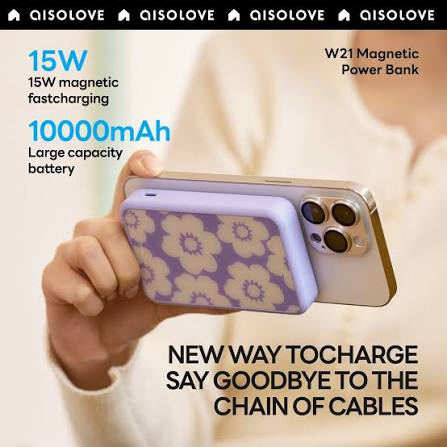 Aisolove 10000mah Magnetic Power Bank Fast Charge