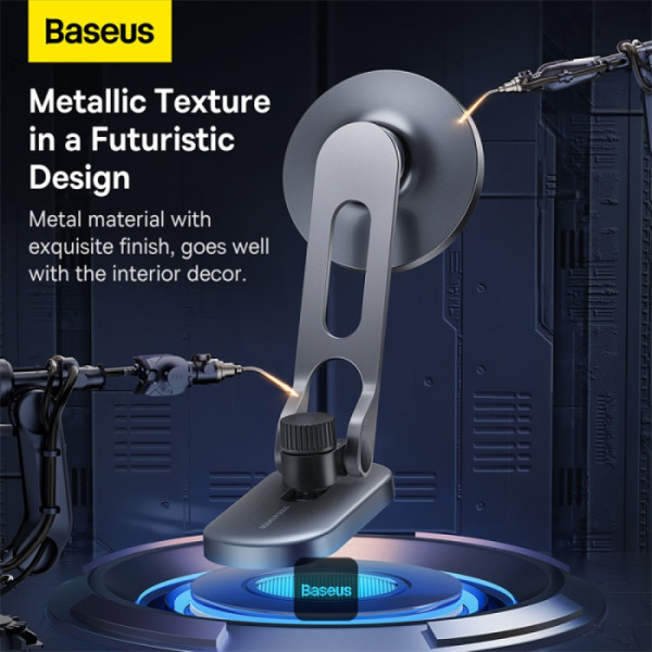 Baseus T-Space Folding Metal Car Series Magnetic Car Phone Holder