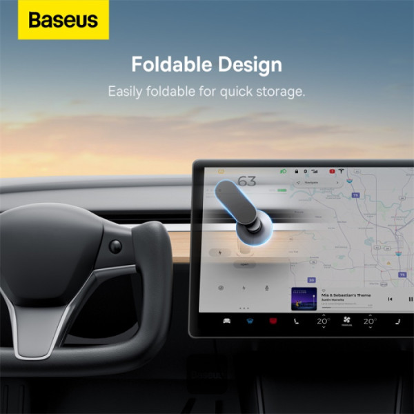 Baseus T-Space Folding Metal Car Series Magnetic Car Phone Holder