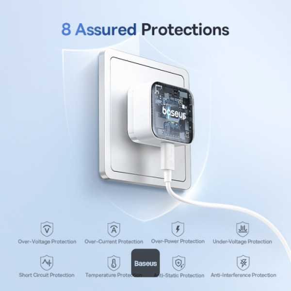 Baseus Palm Fast Charging  Type-C to Type-C Data Cable 1M